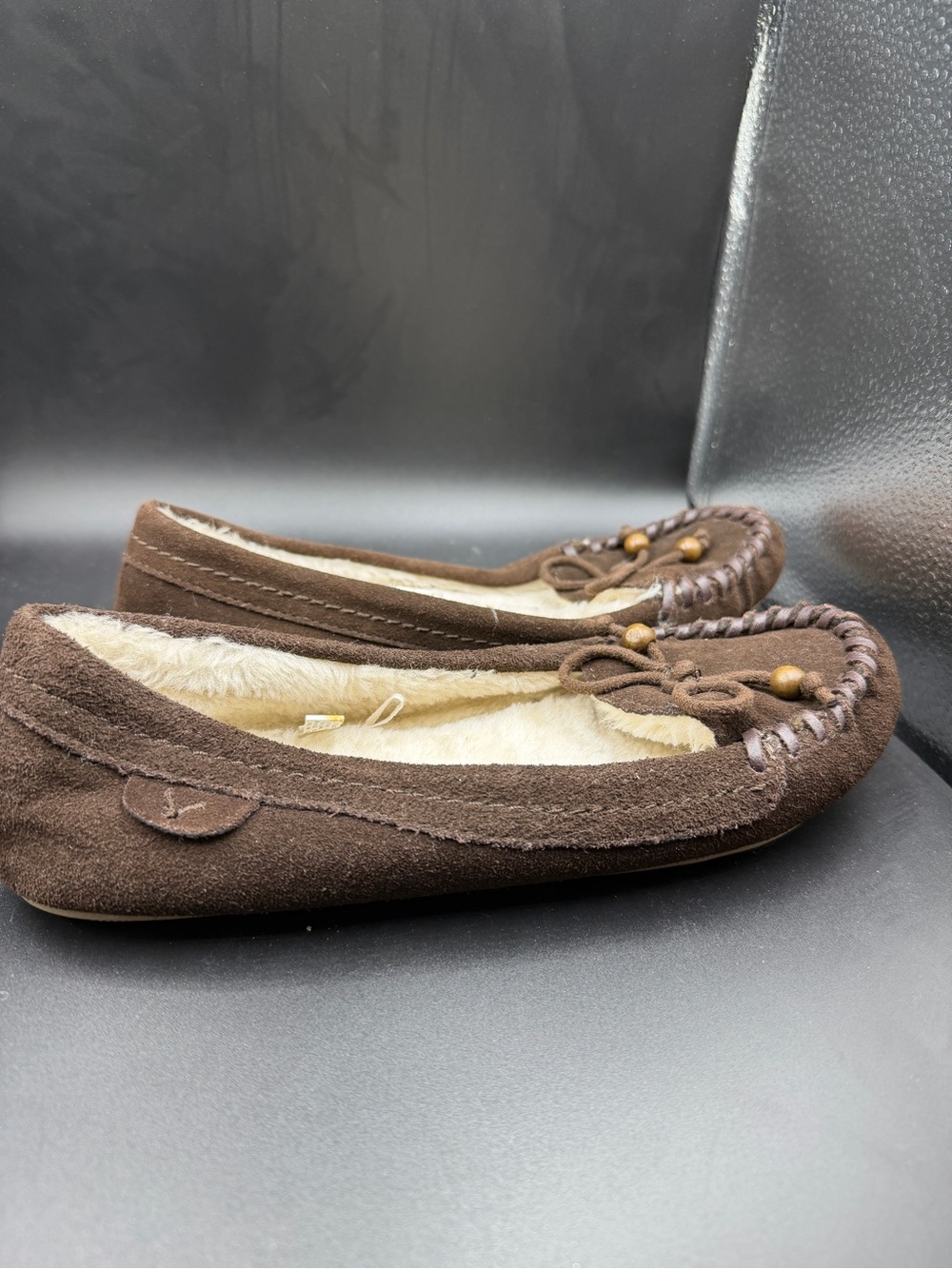 American Eagle Outfitters Brown Suede Moccasin Slippers